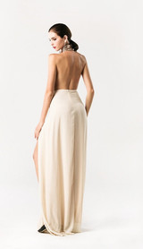 Sequin Halter Gown