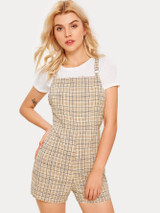 Preppy Plaid Romper