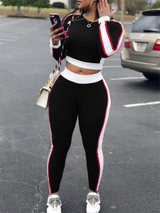 2pcs Set long Sleeve High Short Pants Outfit Workout Fitness Athletic Workout Clothing Tracksuit