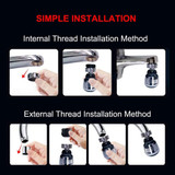 360 Degree adjustable Water Filter Diffuser Water Saving Nozzle Faucet Connector Shower Kitchen Faucet