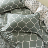 King Comforter Bedding Set Bed Linen Set Grey Black Duvet Cover Sets Queen Bedding Sets With Pillowcase