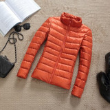 Winter Women Ultralight Thin Down Jacket 90% White Duck Down Hooded Jackets Long Sleeve Warm Coat Parka Female Portable Outwear