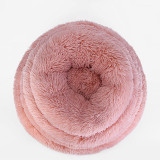 40cm Dog Long Plush Dounts Beds Calming Bed Hondenmand Pet Kennel Super Soft Fluffy Comfortable for Large Dog / Cat House