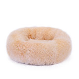40cm Dog Long Plush Dounts Beds Calming Bed Hondenmand Pet Kennel Super Soft Fluffy Comfortable for Large Dog / Cat House