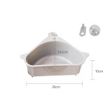 Multifunctional Corner Sink Drain Rack Shelf Suction Cup Sink Drain Basket Bowl Sponge Holder Kitchen Bathroom Storage Organizer