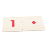 JOH Montessori Wooden Number And Counter Match-up Puzzle for Kids