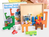 JOH Wooden Animal Building Blocks Color For Kids