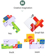 JOH Wooden Animal Building Blocks Color For Kids