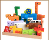 JOH Wooden Animal Building Blocks Color For Kids