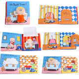 JOH Montessori Animal Fabric Book Ratteles Toys