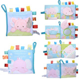 JOH Montessori Animal Fabric Book Ratteles Toys