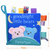 JOH Montessori Animal Fabric Book Ratteles Toys