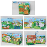 JOH Montessori Animal Fabric Book Ratteles Toys