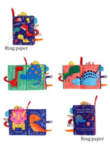 JOH Montessori Animal Fabric Book Ratteles Toys