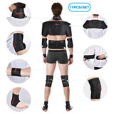 11 Pieces Magnetic Tourmaline Belt Support Brace Set Self-heating Therapy