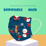 10PCS Christmas Female Mask Disposable Face Mask Fashion 3 Layers
