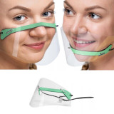 1PC Mini Face Shield Washable Reusable Comfortable Mask Transparent PVC