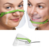1PC Mini Face Shield Washable Reusable Comfortable Mask Transparent PVC
