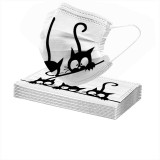 20 PCS Mask Cute Protective Adults Protector Very Funny Cat Prints