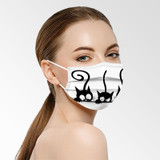 20 PCS Mask Cute Protective Adults Protector Very Funny Cat Prints