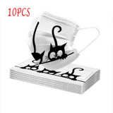 20 PCS Mask Cute Protective Adults Protector Very Funny Cat Prints