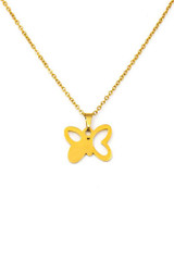 Cute Fashion Butterfly Pendant Necklace And Earring Set