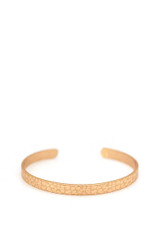 Designer Thin Brass Satin Bangle Bracelet