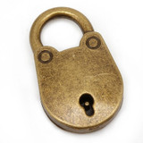 Old Vintage Antique Style Mini Padlocks Key Lock
