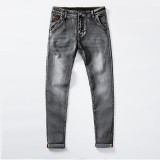 KSTUN Jeans Men Skinny Stretch Mens Colourd Jeans Fashion Slim Fit  Jeans Casual Pants Trousers Jean Male Green Black Blue White