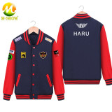 Skt Jacket  Faker Coat Men Hoodies Team skt t1 faker jersey Zipper Cotton Wolf Bang Uniform game LOL Jersey