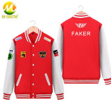 Skt Jacket  Faker Coat Men Hoodies Team skt t1 faker jersey Zipper Cotton Wolf Bang Uniform game LOL Jersey