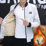 DIMUSI Men's Bomber Zipper Jacket Winter Male Fleece Warm Coats Casual Streetwear Hip Hop Slim Fit Pilot Jackets Mens Clothing