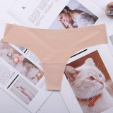 Hot Silk Sexy Women Thongs g string Seamless Panties Female Underwear Tanga Panties Low-Rise Lingerie Panty Intimates 1pcs ac125