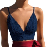 Women Wireless White Bras Lace Bandage Sexy Bralette Push Up Wire Free Deep V Lingerie Underwear Plus Size Bras Dropship
