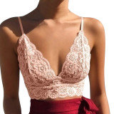 Women Wireless White Bras Lace Bandage Sexy Bralette Push Up Wire Free Deep V Lingerie Underwear Plus Size Bras Dropship