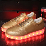 Size 30-43 LED Light Up Sneakers Shoes Glowing Sneakers Luminous Children Kids Boys Girls Casual Shoes Basket Femme LED Slippers
