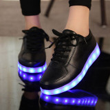 Size 30-43 LED Light Up Sneakers Shoes Glowing Sneakers Luminous Children Kids Boys Girls Casual Shoes Basket Femme LED Slippers