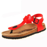 Flat cork sandals