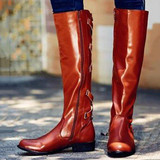 Women Sexy Plus Size Comfort Zipper Boots