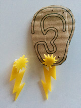 Zig Zag Pow! Superhero Earring Set for Women