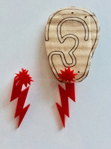 Zig Zag Pow! Superhero Earring Set for Women