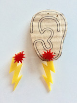Zig Zag Pow! Superhero Earring Set for Women