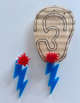 Zig Zag Pow! Superhero Earring Set for Women
