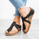 2019 Women Fashion Wedge Heel Summer Slippers Sandals