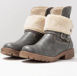 2019 Women Warm Retro Leather Martin Ankle Boots