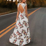 Maternity Printed Maxi Dress