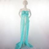 Maternity Off Shoulder Lace Photo Props Gown