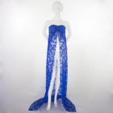 Maternity Off Shoulder Lace Photo Props Gown