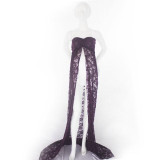 Maternity Off Shoulder Lace Photo Props Gown