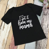 Parent-child letter T-shirt